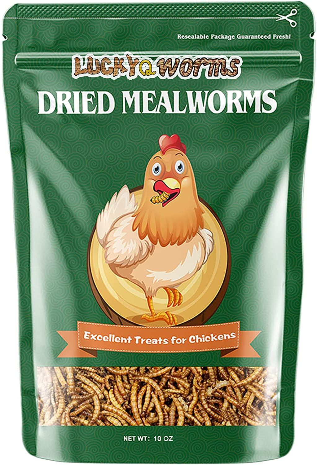 Mealworms, High-Protein Bulk Dried Mealworms 0.6Lbs-44Lbs, 100% Non-Gmo Mealworm Treats for Birds, Chickens, Turtles, Fish, Hamsters and Hedgehogs All Natural Animal Feed