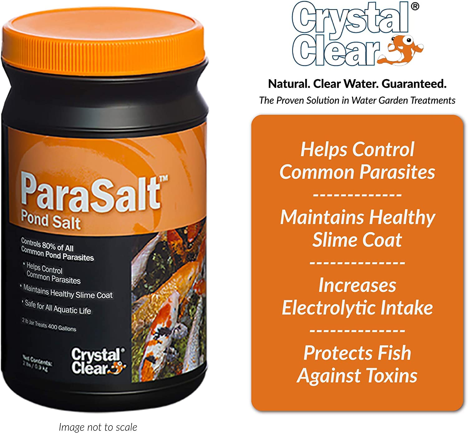 Parasalt - Pond Salt for Koi & Goldfish - 20 Pounds Treats up to 4,000 Gallons