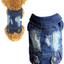 Pet Vests Dog Denim Jacket Hoodies Puppy Jacket for Small Medium Dogs (M, Blue)