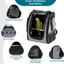 Bird Carrier with Stainless Steel Bowl, Parrot Backpack Includes Slide Tray for Easy Cleaning, 13" X 10" X 16"