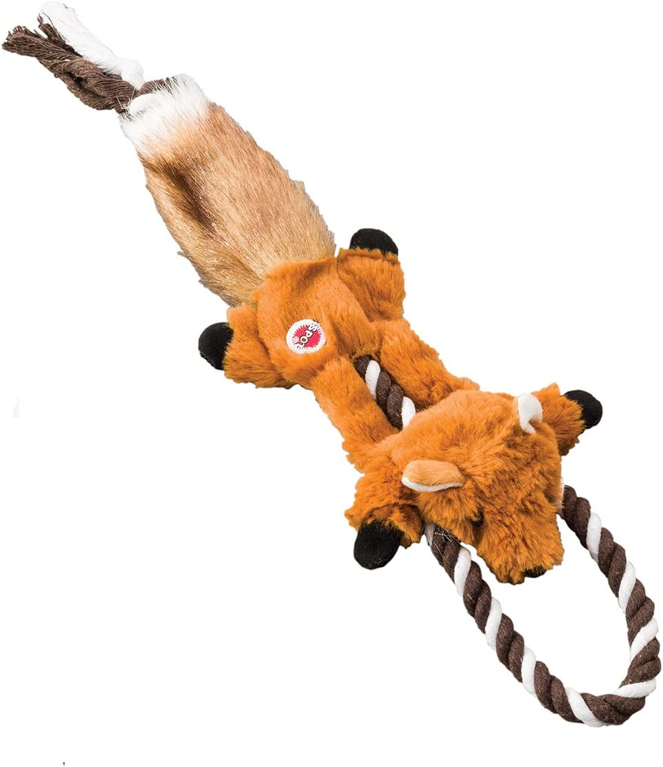 Ethical Pets Fox Mini Skinneeez Tugs Dog Stuffingless Toy, 14"