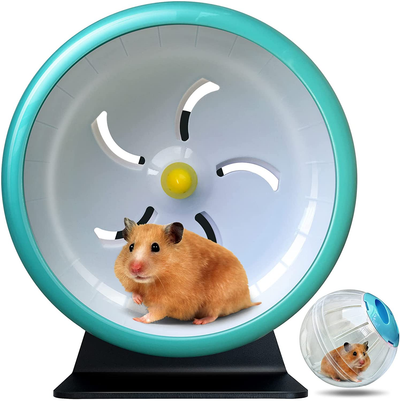 Hamster Wheel,Super Silent Hamster Exercise Wheels,Silent Spinner,Hamster Wheels,Silent Spinner Hamster Wheel Adjustable Stand Hamsters Exercise Wheels,Quiet Hamster Wheel 7 Inch Rat Wheel