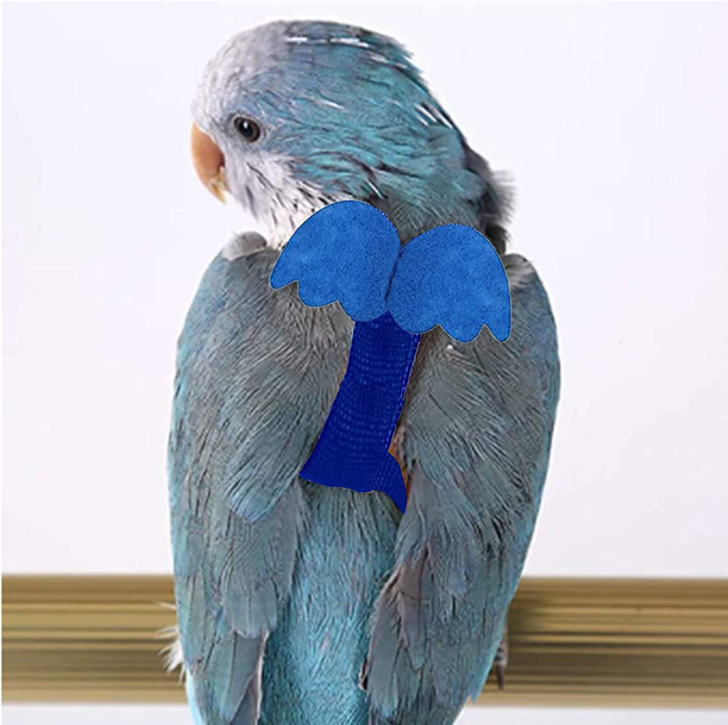 Pet Parrot Bird Harness and Leash, Adjustable Training Design Anti-Bite, Bird Nylon Rope with Cute Wing for Parrots, Suitable for Alexandrine, Scarlet, Keck, Mini Macaw and Same Size Birds