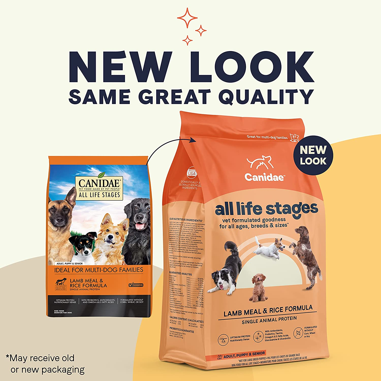 All Life Stages Premium Dry Dog Food for All Breeds, All Ages, Lamb Meal and Rice Formula, 15 Pounds