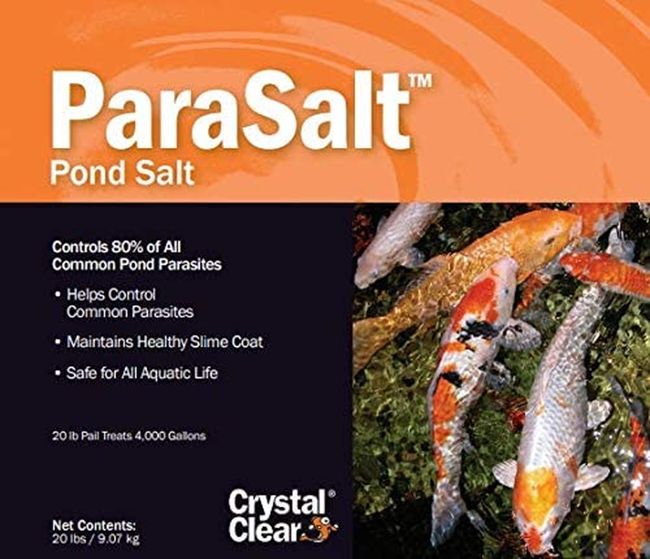 Parasalt - Pond Salt for Koi & Goldfish - 20 Pounds Treats up to 4,000 Gallons