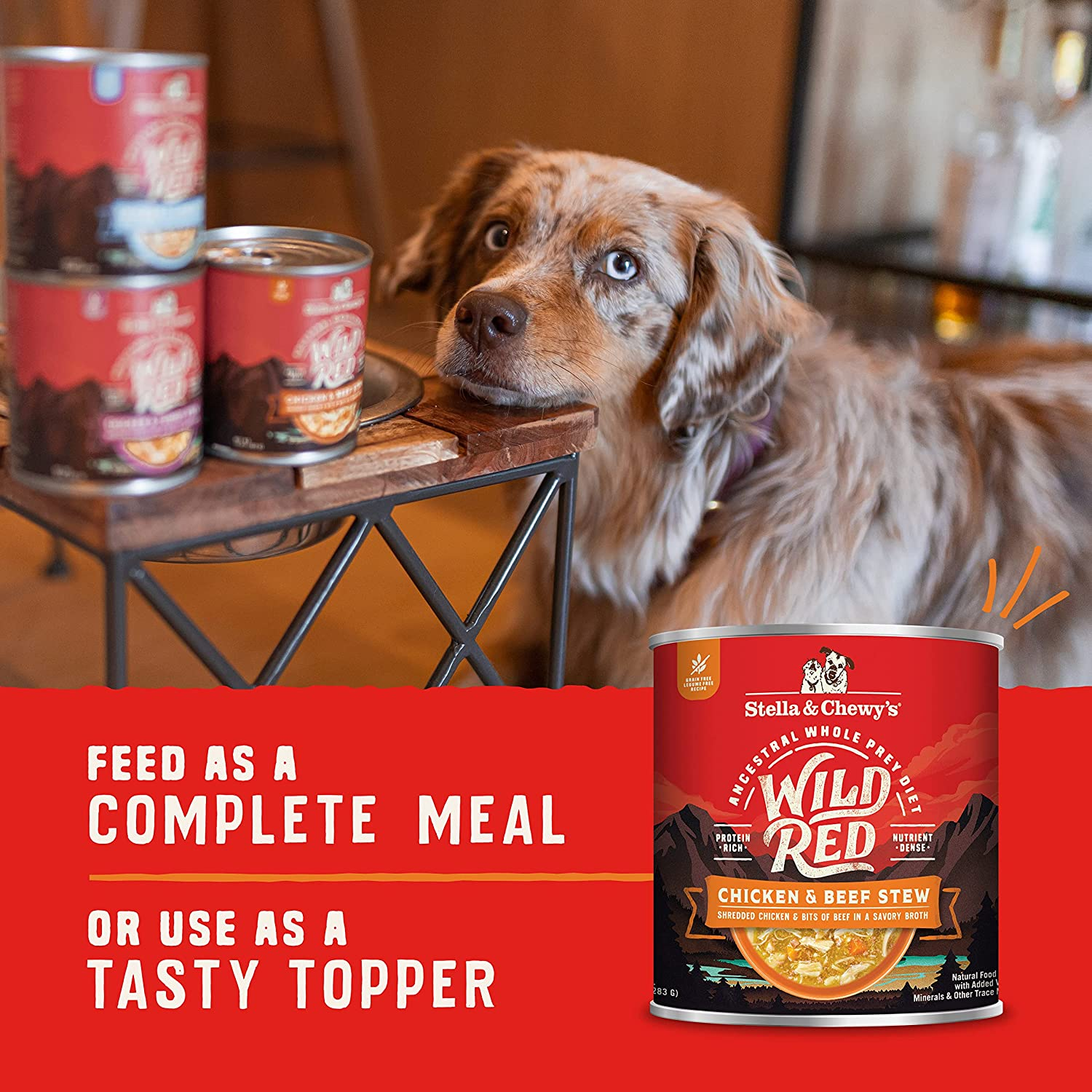 Stella & Chewy’S Wild Red Stew – Grain Free, Protein Rich Wet Dog Food – Variety Pack, 10 Ounce (Pack of 3)
