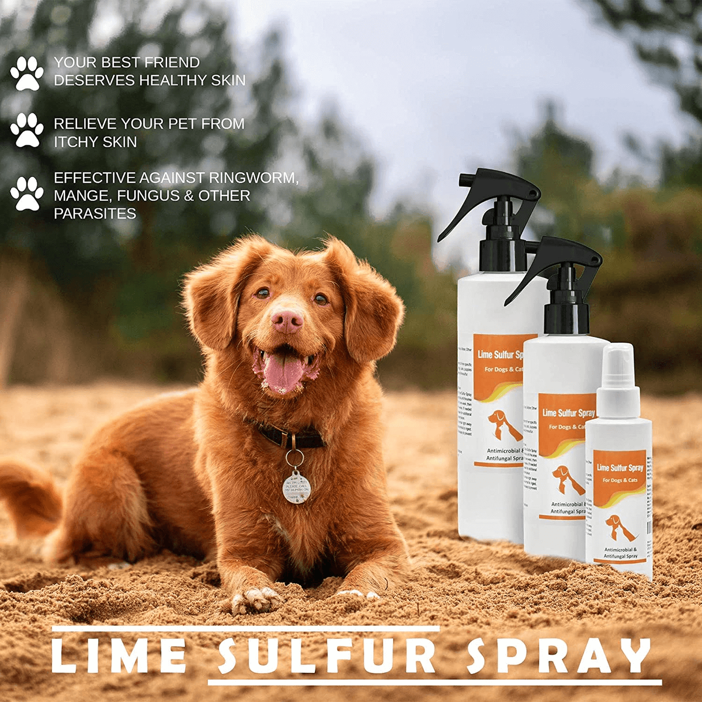 Bundle of Classic's Lime Sulfur Pet Skin Cream and Spray