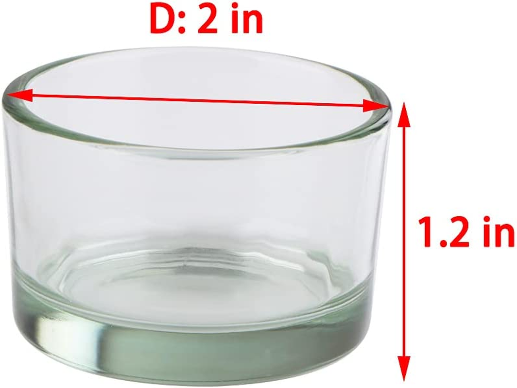 2 Pcs Hamster Food and Water Bowl Glass Anti-Turning Transparent Dish for Hamster and Other Small Pet