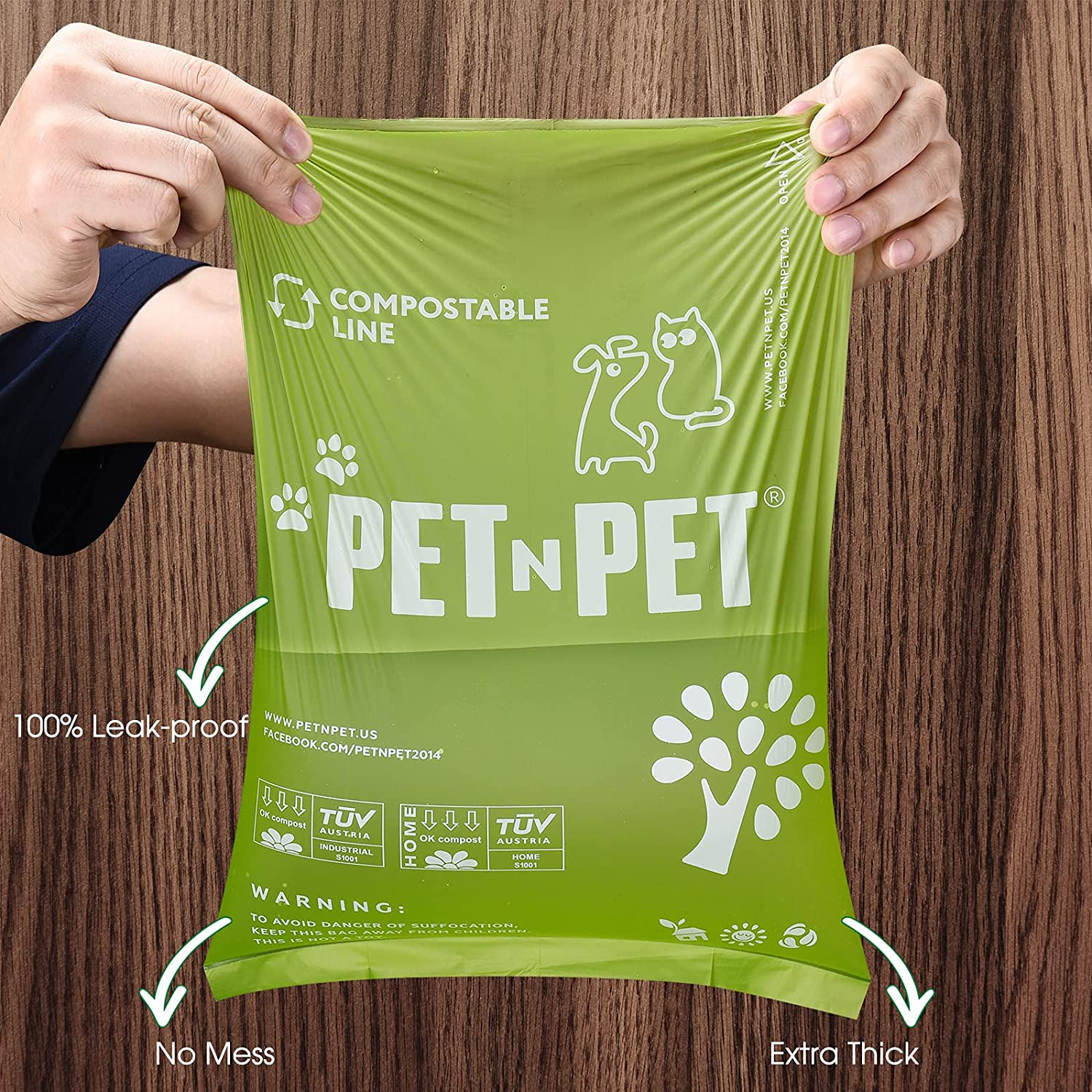 Poop Bags 240 Count Compostable Poop Bags 100% Vegetable-Based Corn Starch Poop Bags Unscented Dog Poop Bags Refill Rolls