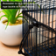 Adjustable Bird Cage Net Cover Birdcage Seed Feather Catcher Soft Skirt Guard Birdcage Nylon Mesh Netting for Parrot Parakeet Macaw round Square Cages (Black,118 X 39.4 Inch/ 300 X 100 Cm)