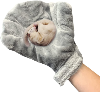 Calming Glove - Comfy Bonding Mitt for Sugar Gliders, Hedgehogs, Rats, Hamsters, & Other Small Pets
