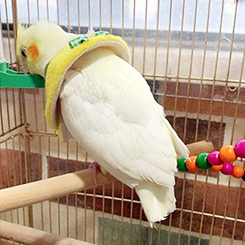 Adjustable Bird Parrot Tapered Collar, Bird Anti-Bite Collar Recovery Collar, Help Wound Healing(M, Pink)