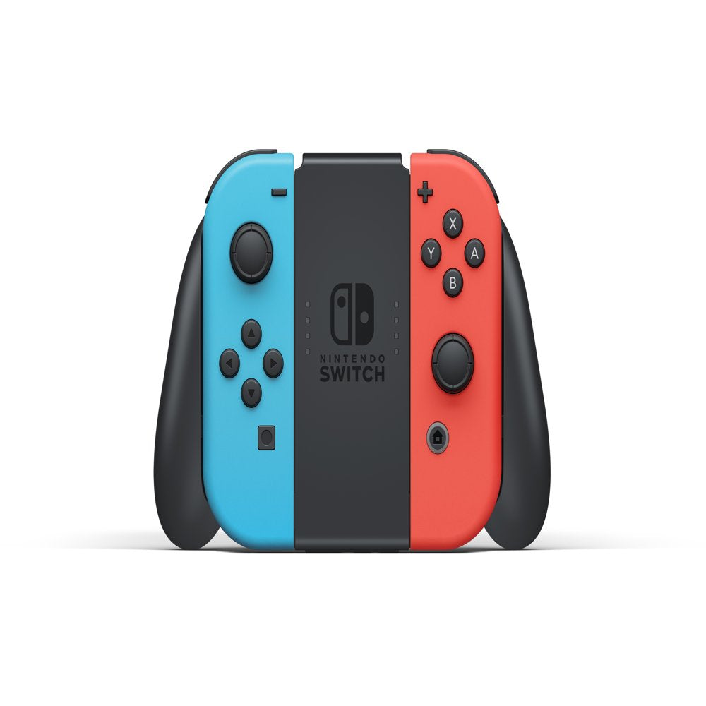 Nintendo Switch Console with Neon Blue & Red Joy-Con.