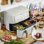 Beautiful 9QT Trizone Air Fryer, White Icing by Drew Barrymore