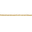 Brilliance Fine Jewelry 10K Yellow Gold Hollow Infinity 2.45MM Rope Chain, 18"
