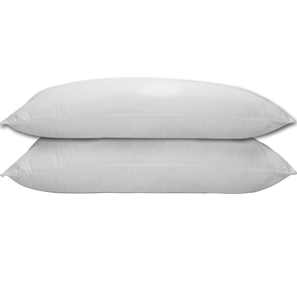 Mainstays Allergy Relief Bed Pillow, Standard/Queen, 2 Pack