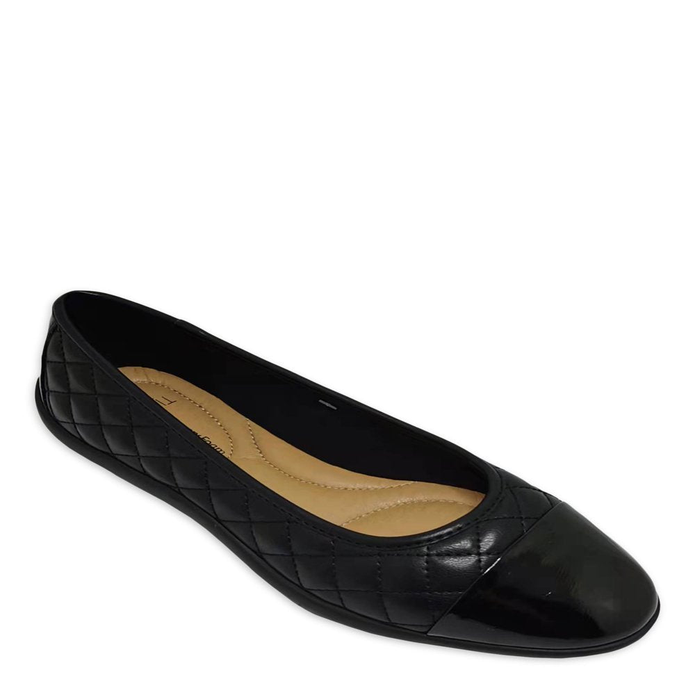 Time and Tru Women'S Quilted Ballet Flat