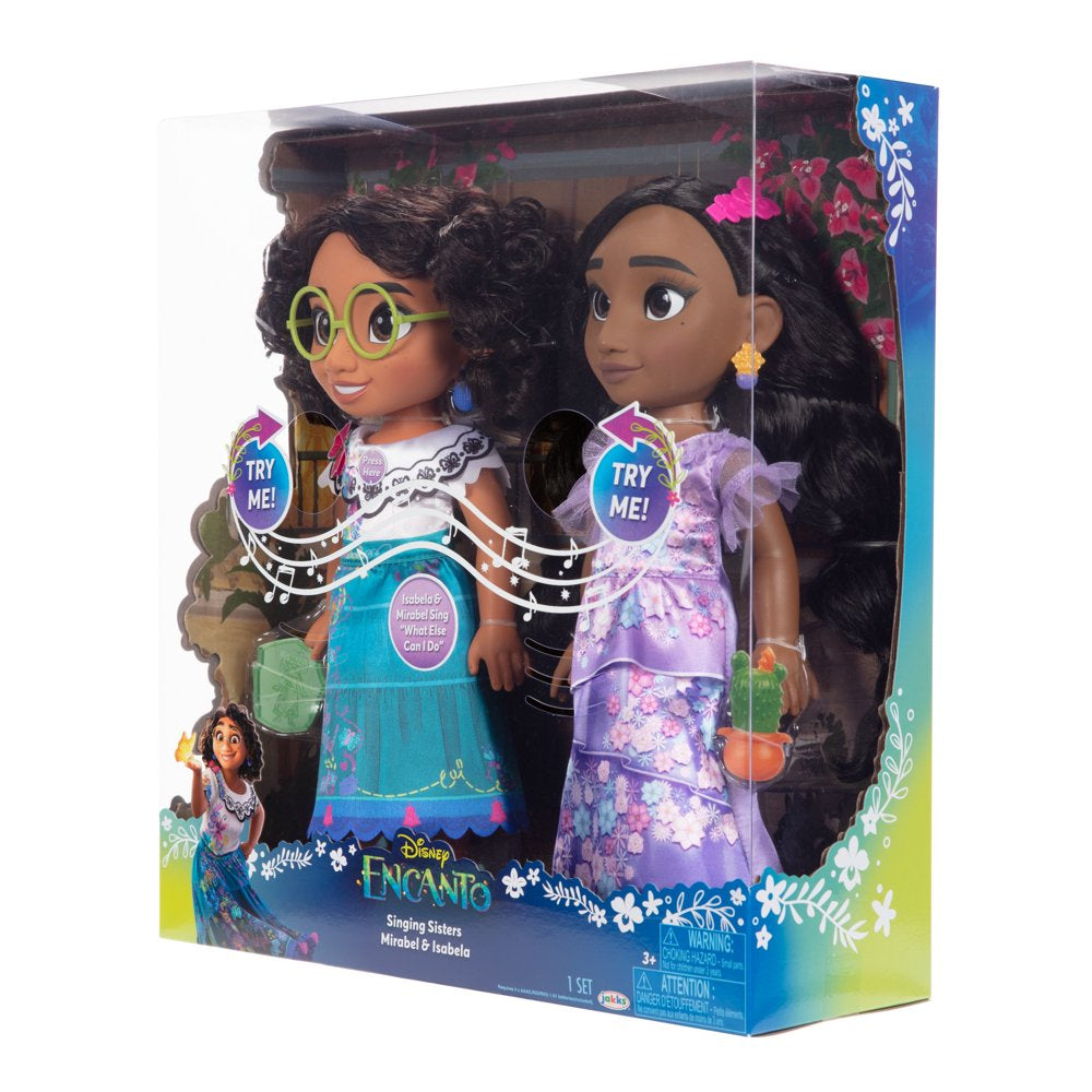 Disney'S Encanto Singing Sisters Mirabel and Isabela Fashion Toddler Doll Gift Set