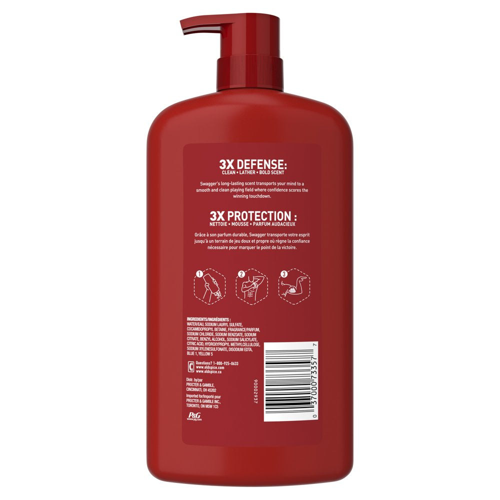 Old Spice Red Zone Body Wash for Men, Swagger Scent, 30 Fl Oz