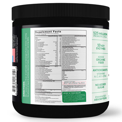 Force Factor Smarter Greens Daily Wellness Greens Powder, Superfood Greens Supplement, 30 Servings