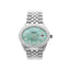 Rolex Datejust Steel 1.20 Cttw Custom Teal Dial Automatic Mens Watch 16014