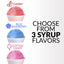 Nostalgia Premium Snow Cone Syrup Party Kit, 3 16-Ounce Snow Cone Syrups 20 Snow Cones, 20 Spoon Straws, SCK3