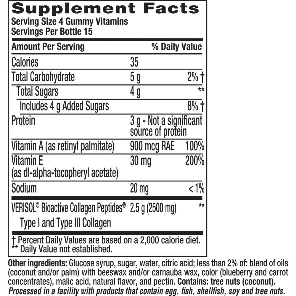 Vitafusion Collagen Gummy Vitamins, 60Ct