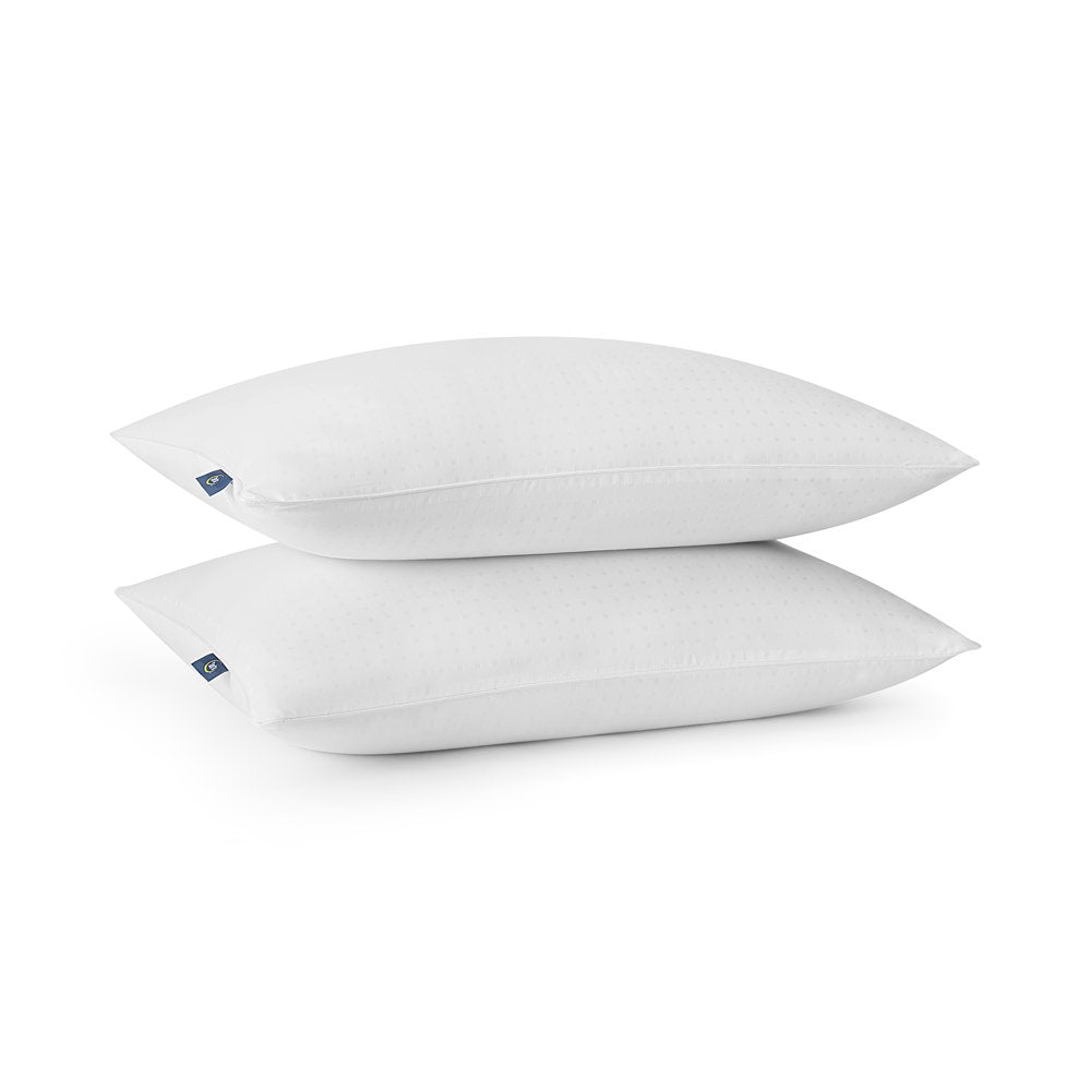 Sertapedic Won'T Go Flat Bed Pillow, Standard/Queen, 2 Pack