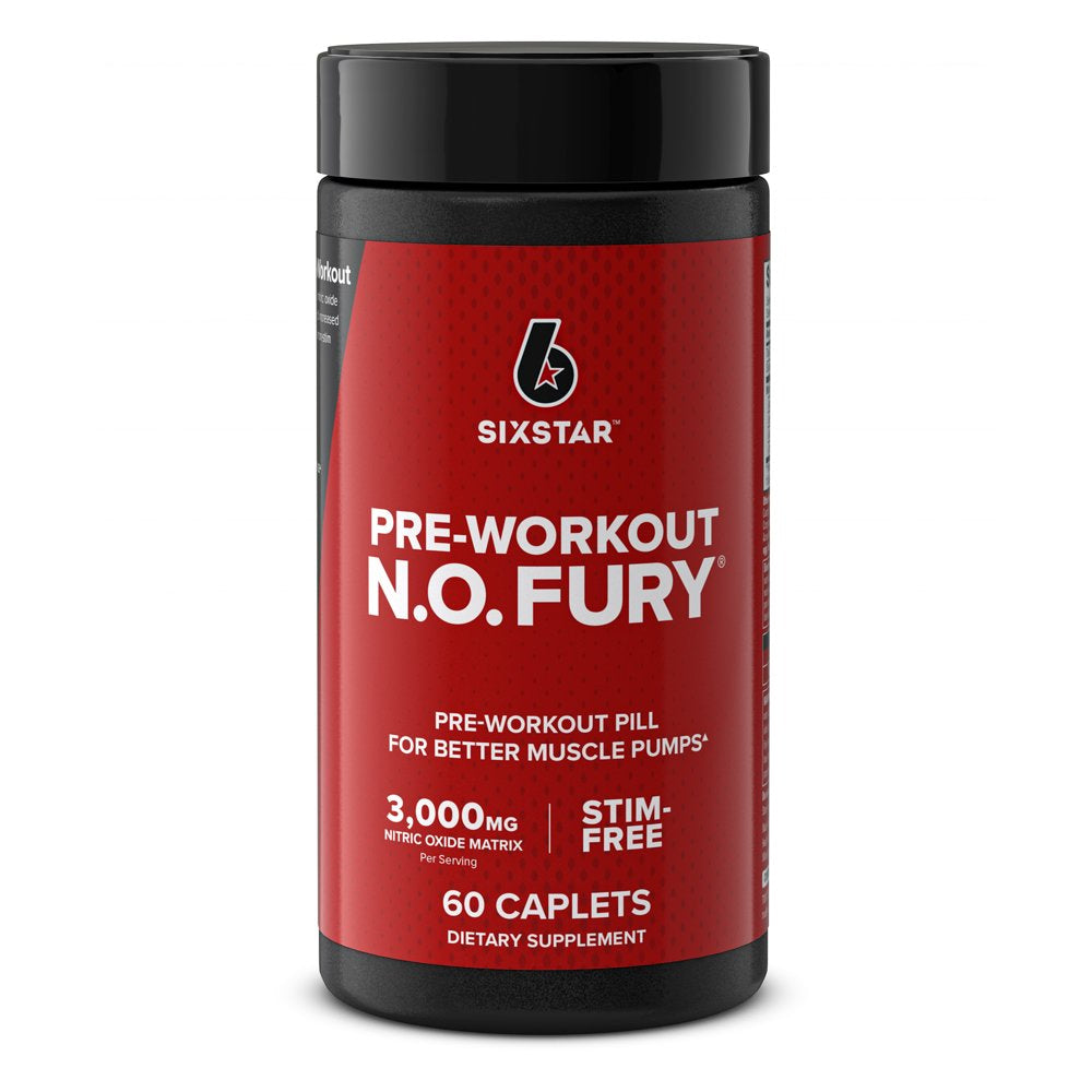 Six Star Pro Nutrition Preworkout L Arginine Nitric Oxide Amino Acid Pill Supplement, 60 Ct