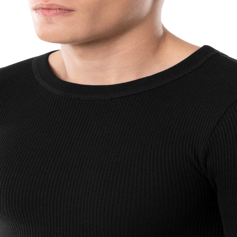Fruit of the Loom Men'S Waffle Baselayer Crew Neck Thermal Top