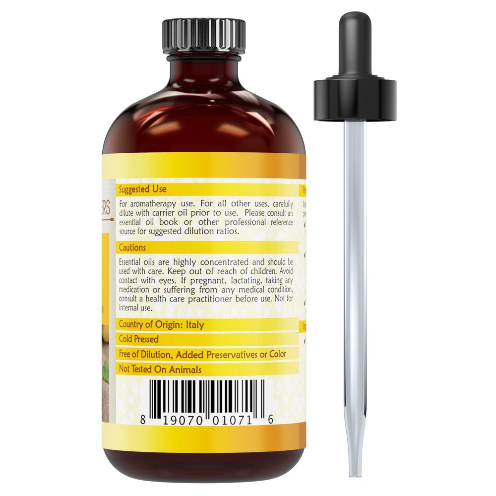 Body Wonders Lemon Oil "Body Wonders 100% Pure Lemon Essential Oil 4 Oz - Made from Real Lemon Peels - Ideal for Aromatherapy Diffuse, Skin Care, Hair Care & for DIY Cleaning Products for Wood "