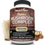 Nutrivein Mushroom Complex Supplement 2600Mg - 90 Capsules - 11 Organic Mushrooms