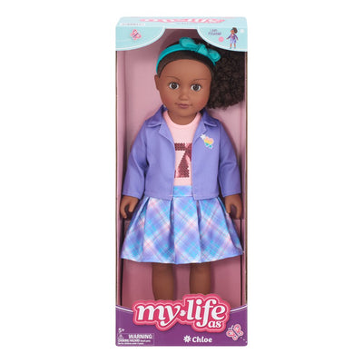 My Life as Chloe Posable 18 Inch Doll, Dark Brunette Hair, Brown Eyes