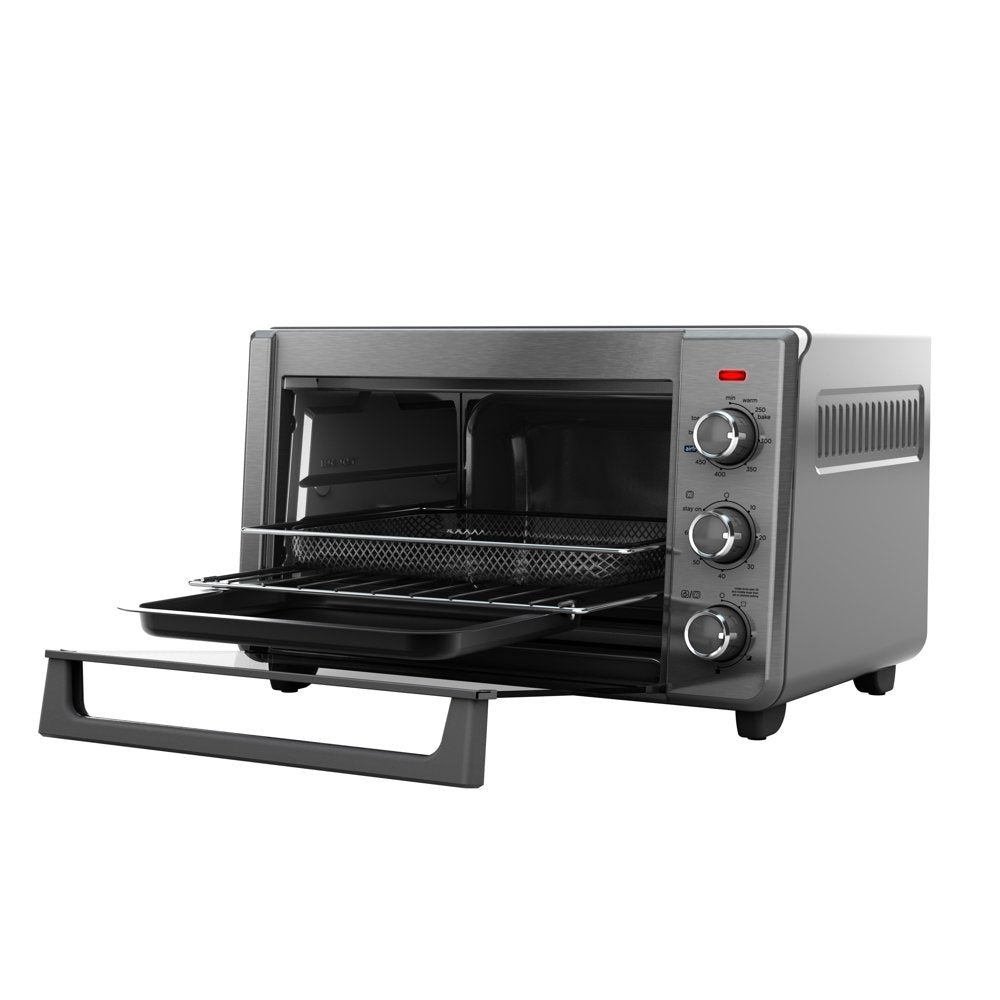 BLACK+DECKER 6-Slice Crisp 'N Bake Air Fry Toaster Oven, TO3217SS