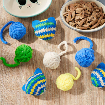 Vibrant Life Cat Toy - Catnip Yarn Balls, 9 Count with Catnip