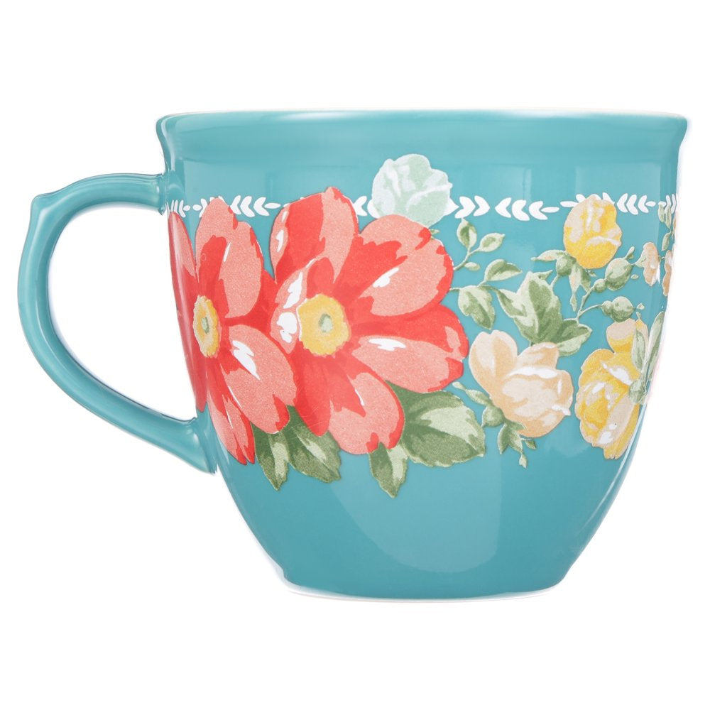 The Pioneer Woman Vintage Floral 4-Piece Mug Set, 16 Fl Oz