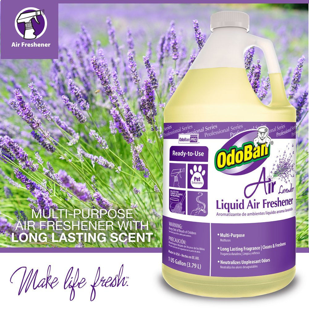 Odoban Professional Cleaning Ready-To-Use Liquid Air Freshener, 1 Gallon Scent Assortment, Cherry, Spring Fresh and Lavender