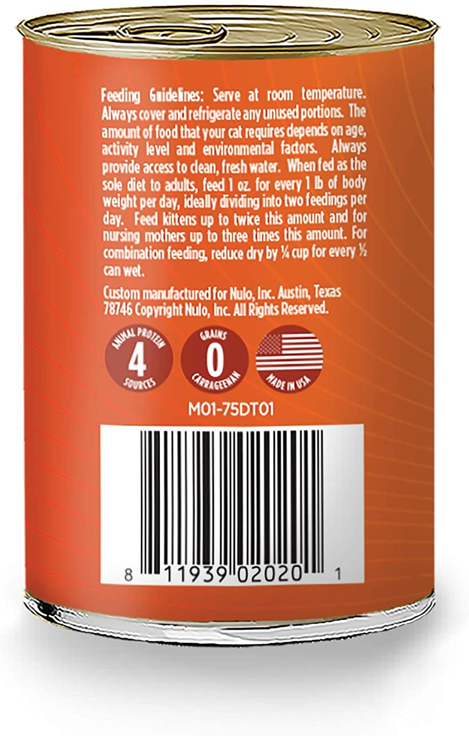 Nulo Grain Free Canned Wet Cat Food (Turkey & Chicken, 12.5 Oz, Case of 12)