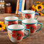 The Pioneer Woman Vintage Bloom 4-Piece 16-Ounce Coffee Cup Set, White