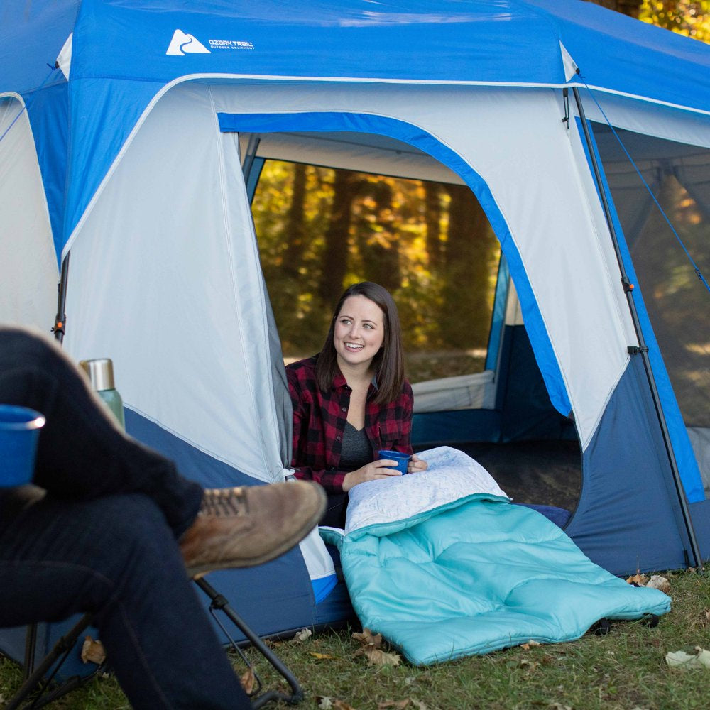 Ozark Trail Happy Camper 50F Rectangular Sleeping Bag - Blue (75 In. X 33 In.)