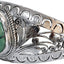 Genuine Turquoise Gemstone Cuff Bracelet, Genuine 925 Sterling Silver Handmade Designer Fashion Bracelets for Gifts, Adjustable Jewelry for Men Women
