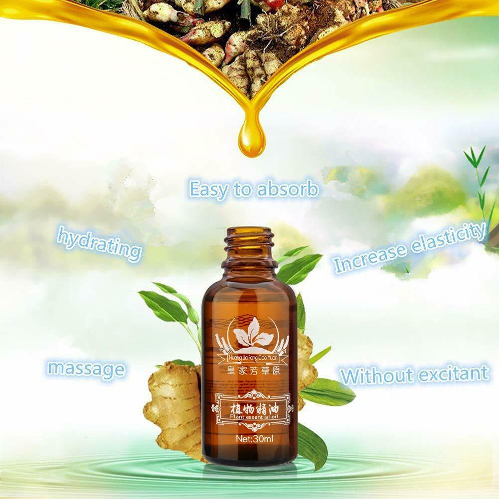 Cosprof 100% PURE Lymphatic Drainage Ginger Oil, Essential Oils, Ginger Massage Oil, 100% Natural Lymphatic Drainage Ginger Oil, SPA Massage Oils, Repelling Cold and Relaxing Active Oil, 1 Fl.Oz