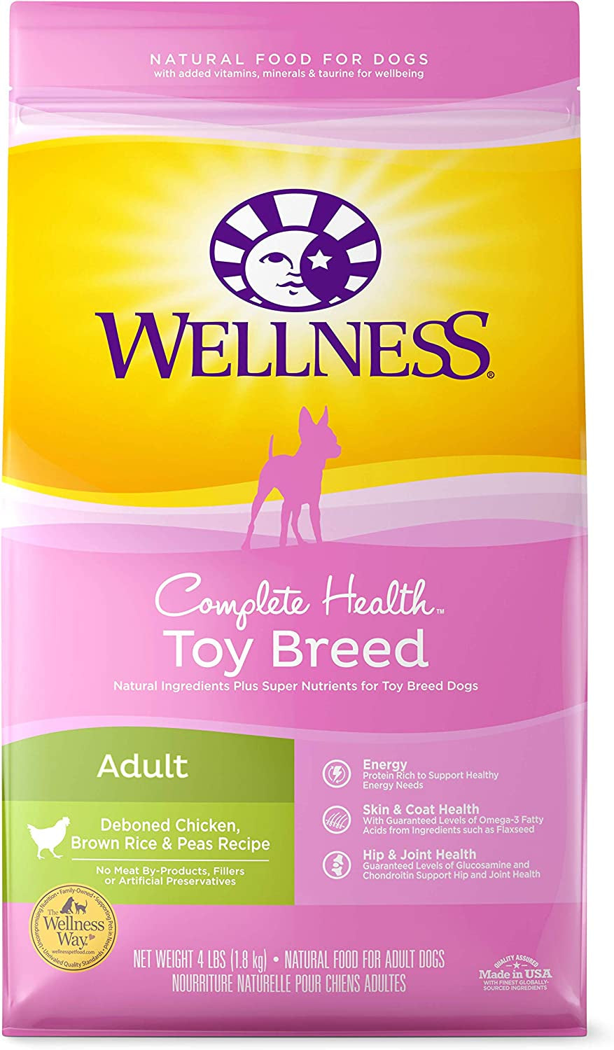 Wellness Complete Health Natural Dry Small Breed Dog Food Toy Breed Chicken & Rice