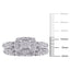 Miabella Women'S 1/5 CT. Diamond Sterling Silver Cluster Filigree Wedding & Engagement Ring Set