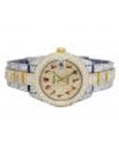 Ladies Rolex 31MM 178273 18K/ Steel Two Tone Diamond Watch 25.75 Ct