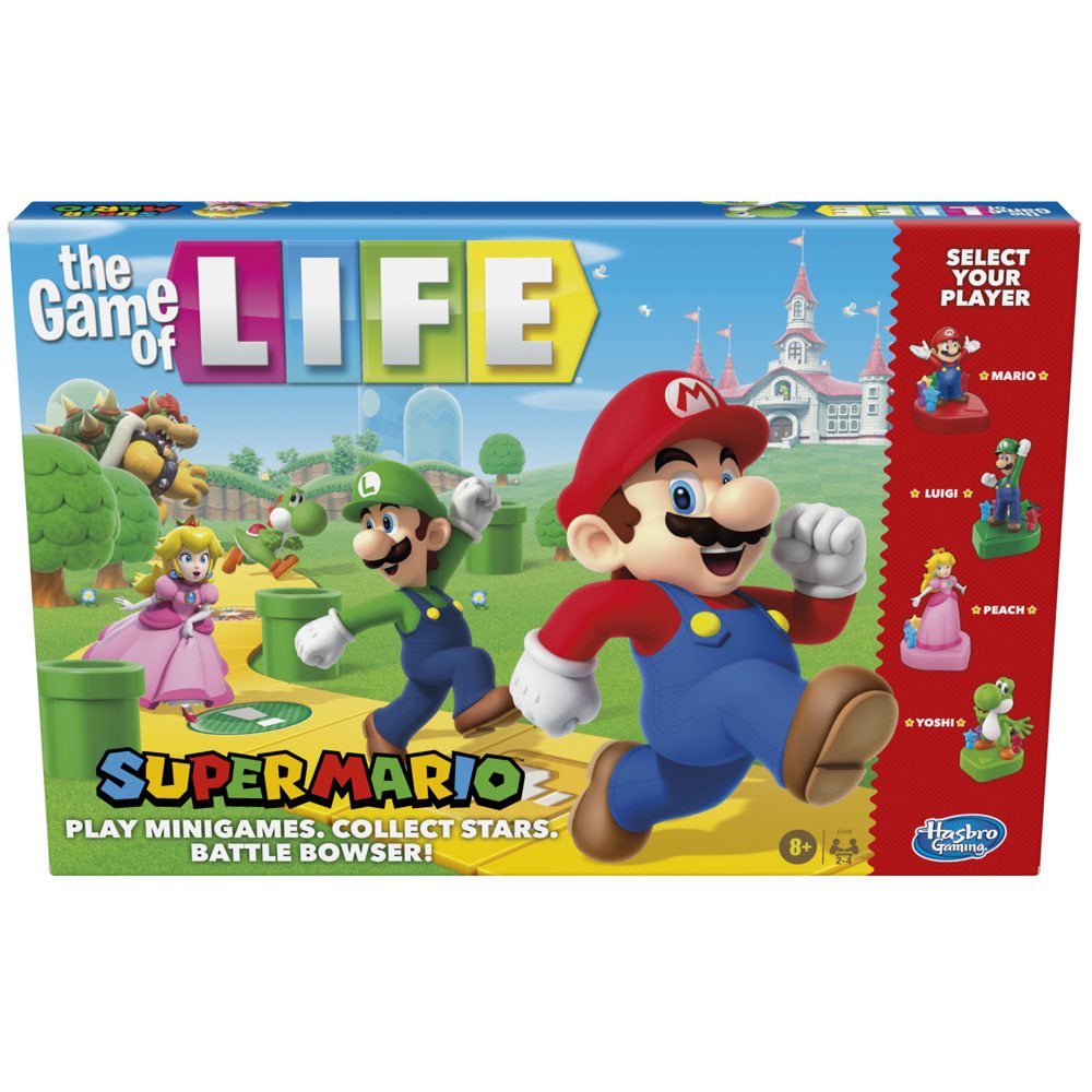 The Game of Life: Super Mario Edition Board Game for Kids Ages 8 and Up