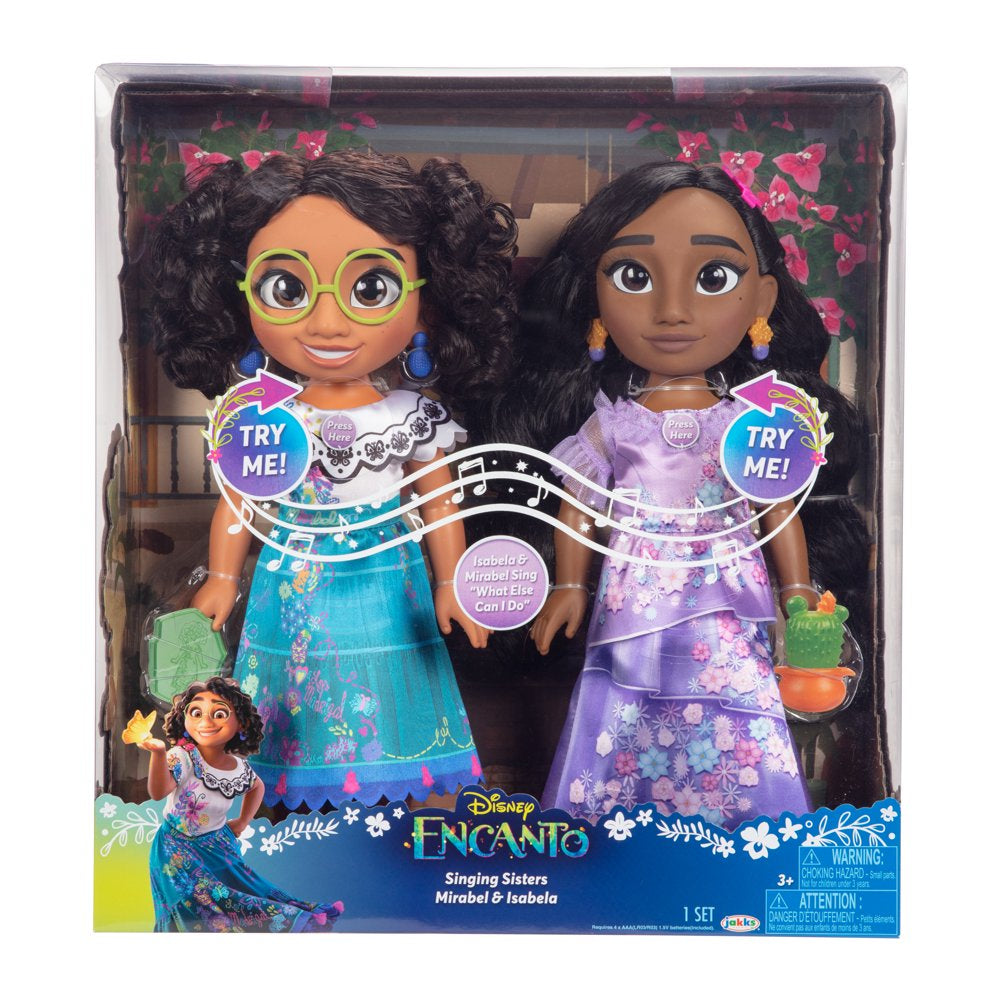 Disney'S Encanto Singing Sisters Mirabel and Isabela Fashion Toddler Doll Gift Set