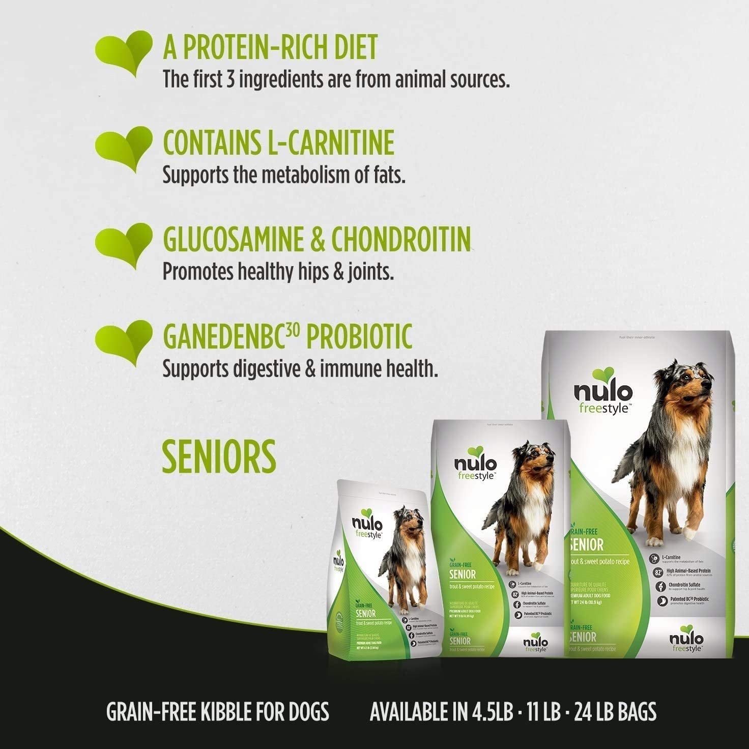 Nulo Freestyle Senior Dry Dog Food - Grain Free - 6 LB