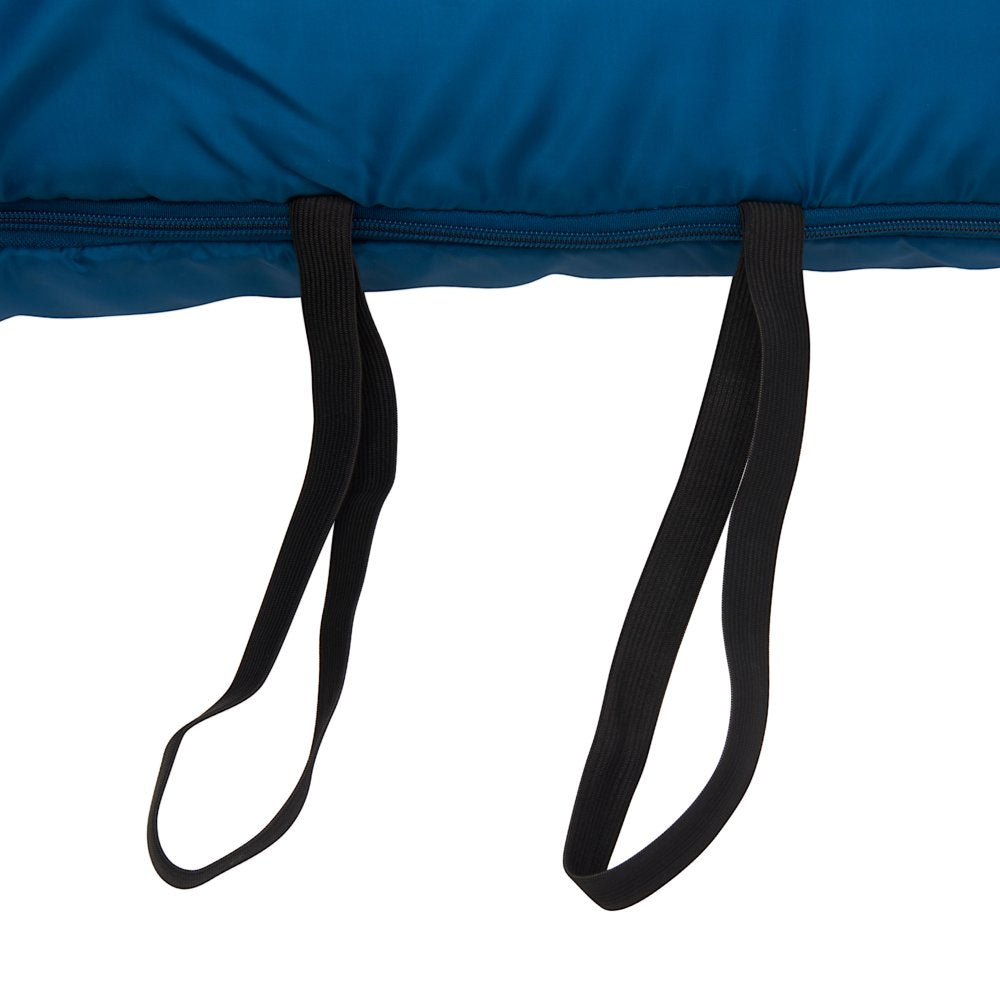 Ozark Trail 35-Degree Cool Weather Recycled Adult Sleeping Bag, Blue, 33"X77"