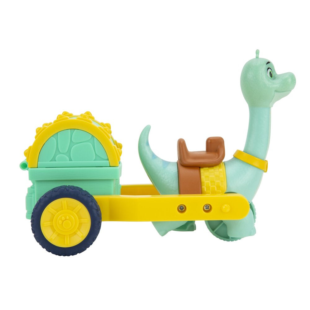 Dino Ranch Min and Clover’S Care Cart Vehicle - Features 5” Dino Clover Care Cart and 3” Dino Rancher Min - Three Styles to Collect - Toys for Kids Featuring Your Favorite Pre-Westoric Ranchers